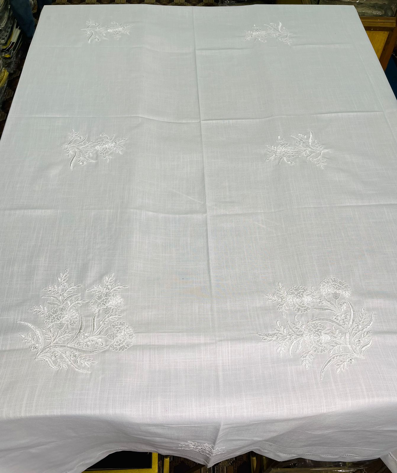 8 CHAIR , White Karhai Dining Table Sheet Ali Bedding Store